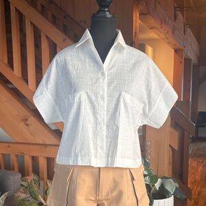 Linen Button-Down Women's Shirt